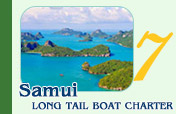 Long tail boat charter from Samui